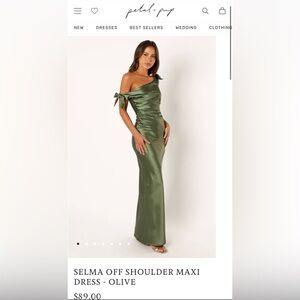 Petal & Pup Selma Off Shoulder Maxi Dress